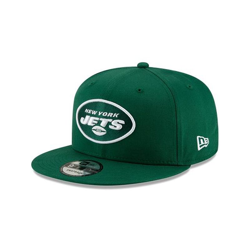 NFL New York Jets Team Basic 9Fifty Snapback (AUI4668) - Green New Era Caps